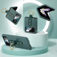 thumbnail image 6 of Galaxy Z Flip 4 Case with Ring Holder, Z Flip 4 Case with 9H Glass All-Inclusive Camera Lens Protector and Metal Ring Holder, Matte PC Slim Protective Case for Samsung Galaxy Z Flip 4 5G - Green, 6 of 16