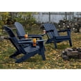 thumbnail image 4 of FUNBERRY Folding Adirondack Chair with Adjustable Backrest, HDPE All Weather Fire Pit Chairs with Cup Holder, 4 of 8