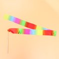 thumbnail image 1 of OUNONA Gymnastics Training Equipment Ribbon 2Set Assorted Color Satin Wooden Handle 350x1.60x0.10cm, 1 of 8