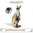 thumbnail image 5 of Ksopiavobs Animal Figures - 4pcs Realistic Kangaroos Action Model - Plastic Wild Animal Learning Party Favors Toys - Educational Forest Farm Toys Birthday Cupcake Topper for Boys Girls Kids Toddlers, 5 of 7