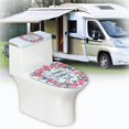 thumbnail image 5 of HELLHERO Mother's Day Toilet Protector Cover with Soft 2 Pack Round Toilet Lid Dust Cover 17"x21" for Adjustable, 5 of 6