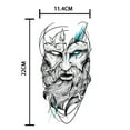 thumbnail image 2 of Kotbs 6 Hojas de Tatuaje Temporal de Brazo Completo, Tatuajes Temporales Extra Grandes Impermeables para Mujeres, Hombres, Adultos, Calavera Negra, Rosa, Arte Corporal, Tatuaje, Tatuaje Falso, 2 of 6