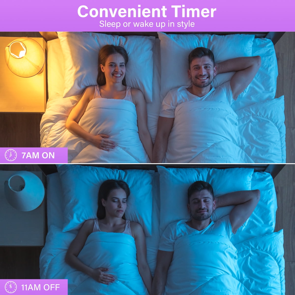 4 Pack E12 Smart WiFi LED Light Bulbs Music Sync RGB+CCT Color Changing Dimmable Candle Bulbs App & Voice Control Compatible with Alexa Google Home Timer & Group Control 2.4GHz WiFi