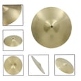 thumbnail image 3 of 12" Brass Alloy Crash Ride Hi-Hat Cymbals Box for Drum Set Students Beginners Professional Players, 3 of 6