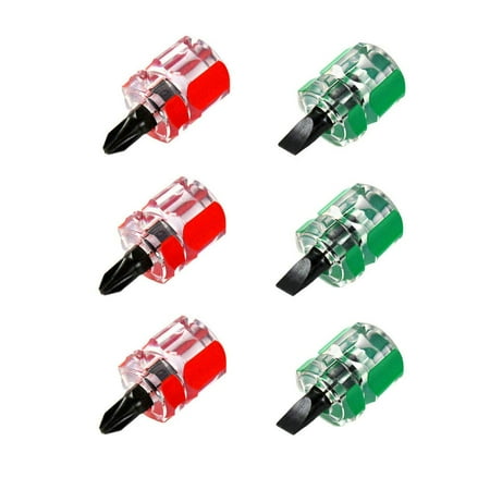 

6pcs Sewing Machine Screwdriver Set Mini Short Phillips Slotted Screwdriver Repair Tool