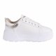 thumbnail image 2 of Tenis Urbano Mujer CASTALIA 671-08 Blanco Detalles en Plata, 2 of 3