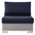 thumbnail image 6 of Lounge Chair, Rattan, Wicker, Light Grey Gray Blue Navy, Modern Contemporary Urban Design, Outdoor Patio Balcony Cafe Bistro Garden Furniture Hotel Hospitality, 6 of 7