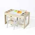 thumbnail image 5 of LuxenHome Drawing and Activty Board Children Table with 2 Chairs Set, 5 of 9