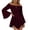Wine, variant on Womens Halloween Pirate Dresses Off Shoulder Bell Sleeve Mini Dress Irregular Hem Renaissance Costume Spooky Festival Party Wear Outfits