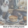 thumbnail image 5 of Bearded Collie Fall Kitchen Pumpkins Glass Cutting Board Large 12 in x 15 in, 5 of 5