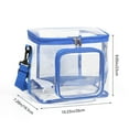 thumbnail image 2 of Dmlowu Lunch Box for Women 9x10" Durability Lunch Bag Portable Transparent Insulated Cooler Lunch Box for Home Office School Supplies, 2 of 4