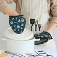 thumbnail image 6 of Disketp Space Sleeping Panda Non-Slip Mini Oven Mitt Set, Short Oven Mitts for Baking Grilling Barbecue Microwave, 5.9"x5.9"in, 6 of 7