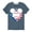 HEATHER BLUE, variant on Disney - Americana - Mickey Baseball Flag Diamond - Toddler And Youth Short Sleeve Graphic T-Shirt