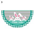 thumbnail image 2 of Cheers Fan-shaped Flag Cartoon Rabbit Polyester Cute Easter Egg Delicate Semicircle Banner for Garden, 2 of 2
