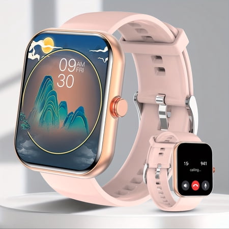 Versatile Smartwatch with 100+ Sports Modes, AI Voice Assistant, Sleep Tracker, Music & Camera Control - USB Rechargeable, for iPhone & for Android, Smartwatch & Accessories