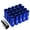 Blue, variant on J2 Engineering LN-T7-009-15-BK J2 Engineering 7075 -T6 Forged Aluminum M12X1.5 20Pcs 60mm Height Open -End Lug Nut Sets w / Socket Adapter (Black)