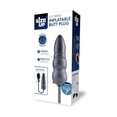 thumbnail image 3 of Size Up Ripple Inflatable 5.5" Silicone Anal Plug with Ball Pump, Black, 3 of 5