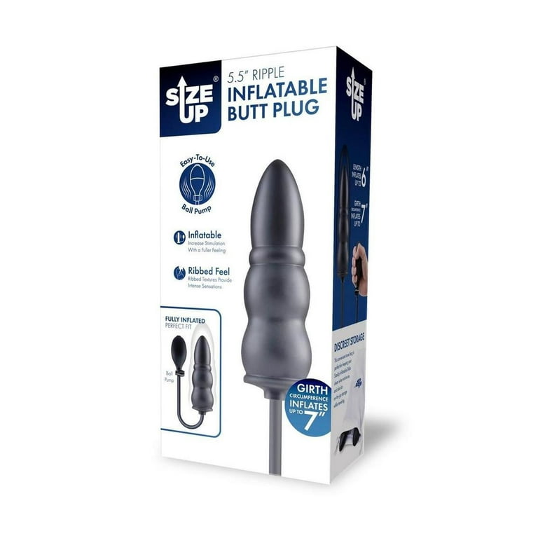 inflatable anal plug video Soft Silicone Butt Plug in Beaded Shape main image 1