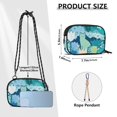 thumbnail image 4 of FORMRS Mini Crossbody Bag for Women Adjustable Rope Shoulder Casual Phone Purse, Vibrant Cat Pattern, 4 of 7