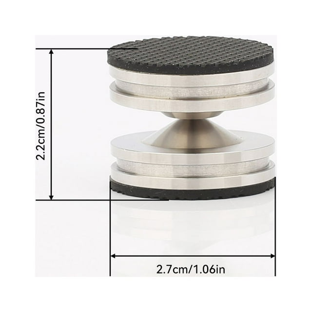 Piquet d'Isolation de Haut-Parleur en Acier Inoxydable Portable Détachable Antichoc Anti-Rouille Remplacement Détachable Support d'Amplificateur Accessoires Type 3