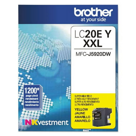 Lc20ey Inkvestment Super High-Yield Ink, 1,200 Page-Yield, Yellow | Bundle of 2 Each