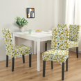 thumbnail image 2 of Lemon Lover Dining Chair Covers 4 Pack Lovely Yellow Fruit Theme Stretch Slipcovers Washable Removable Seat Protectors for Bright Kitchen or Modern Dining Room, 2 of 7