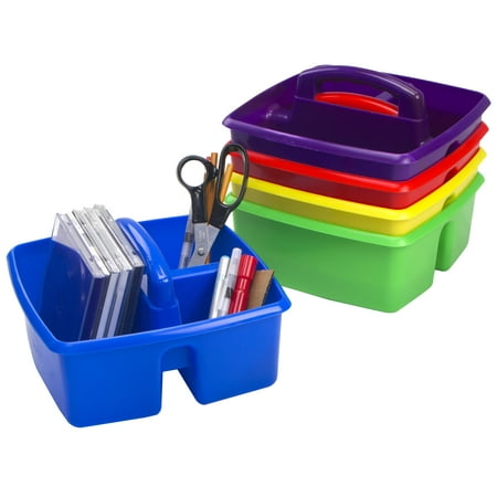 Storex Small Caddy  Assorted Colors  Set of 5