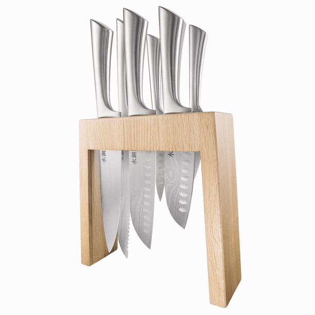 Cuisinepro® Steel Damashiro Mizu 7Piece Knife Block Set