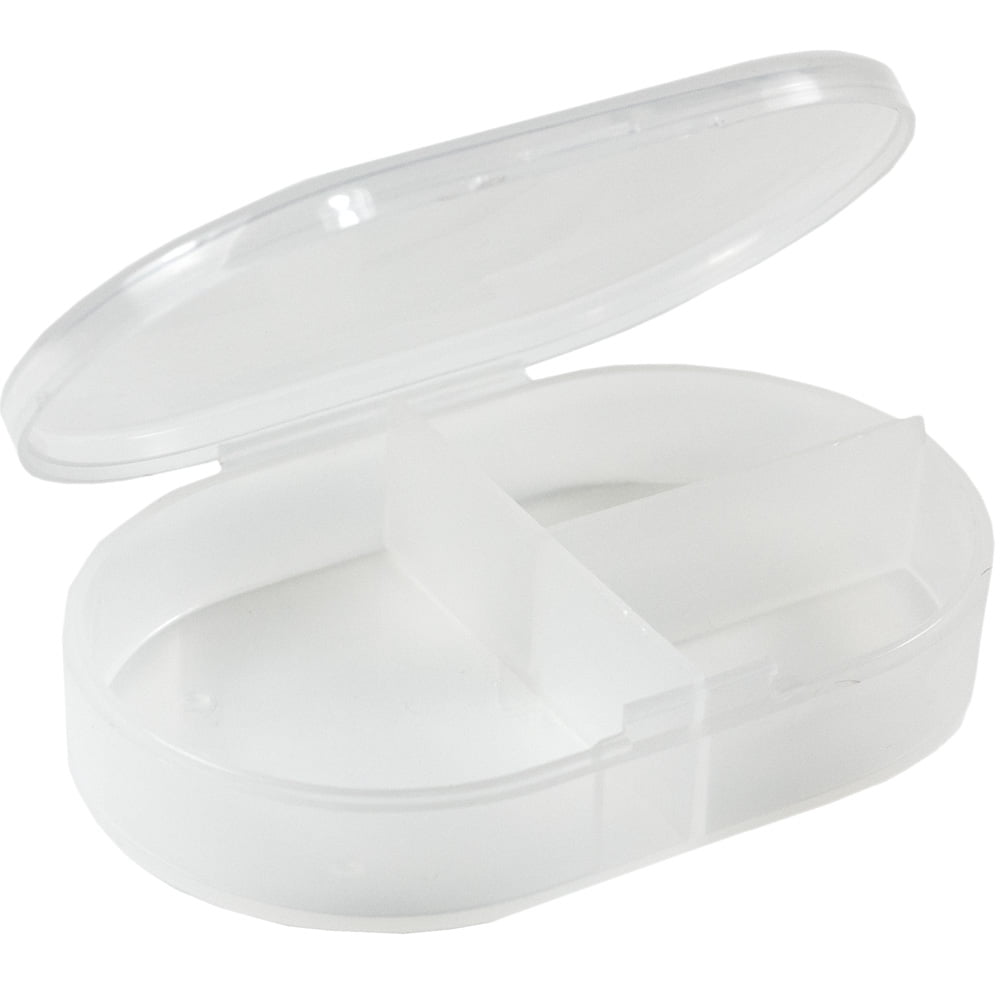 Ezy Dose 3 Compartment Daily Dose Pill Box (Clear)