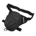 thumbnail image 3 of Bolsa de pierna para motocicleta de PVC mate, multifuncional, para exteriores, color negro, 3 of 14