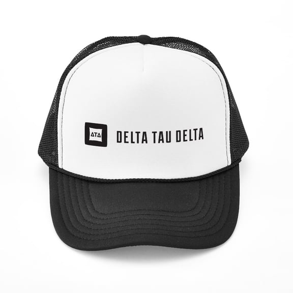 CafePress - Delta Tau Delta Signature - Adjustable Unisex Printed Trucker Hat with Mesh Back