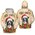 thumbnail image 3 of Merry Christmas Santa Border Collie Scarf Twinkling Lights Xmas Holiday All Over Print 3D Hoodie Unisex Merch Hoodies Borders Dog Lovers Gifts Idea - 00022, 3 of 6