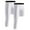 2pcs White(Right), variant on Youth Boys Compression Pants One Leg Compression Tights Leggings for Basketball 3/4 Athletic Pants Workout Base Layer