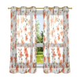 thumbnail image 6 of Yayeee Window Curtains Set of 2 for Living Room Light Filtering 63"x42", Small Floral Blooms, 6 of 7