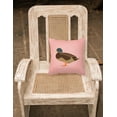 thumbnail image 2 of Carolines Treasures BB7867PW1818 Silver Bantam Duck Pink Check Fabric Decorative Pillow, 18 x 18 in., 2 of 2