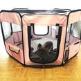 thumbnail image 5 of Portable Pet Playpen Puppy Kennel - Best for Small and Medium Size Dogs and Cats - Simple Folding Design for Easy Storage (Ruby), 5 of 9