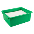 thumbnail image 4 of Storex Plastic Deep Letter Tray, Storage for Documents and Office Supplies, Green, 5-Pack, 4 of 7