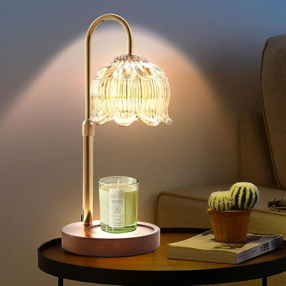 GEEZO Fragrance Candle Warmer Lampï¼?Electric Candle Warmer with Timer & Dimmerï¼?Mom Christmas Birthday Gifts for Women, House Warming Gifts Ne
