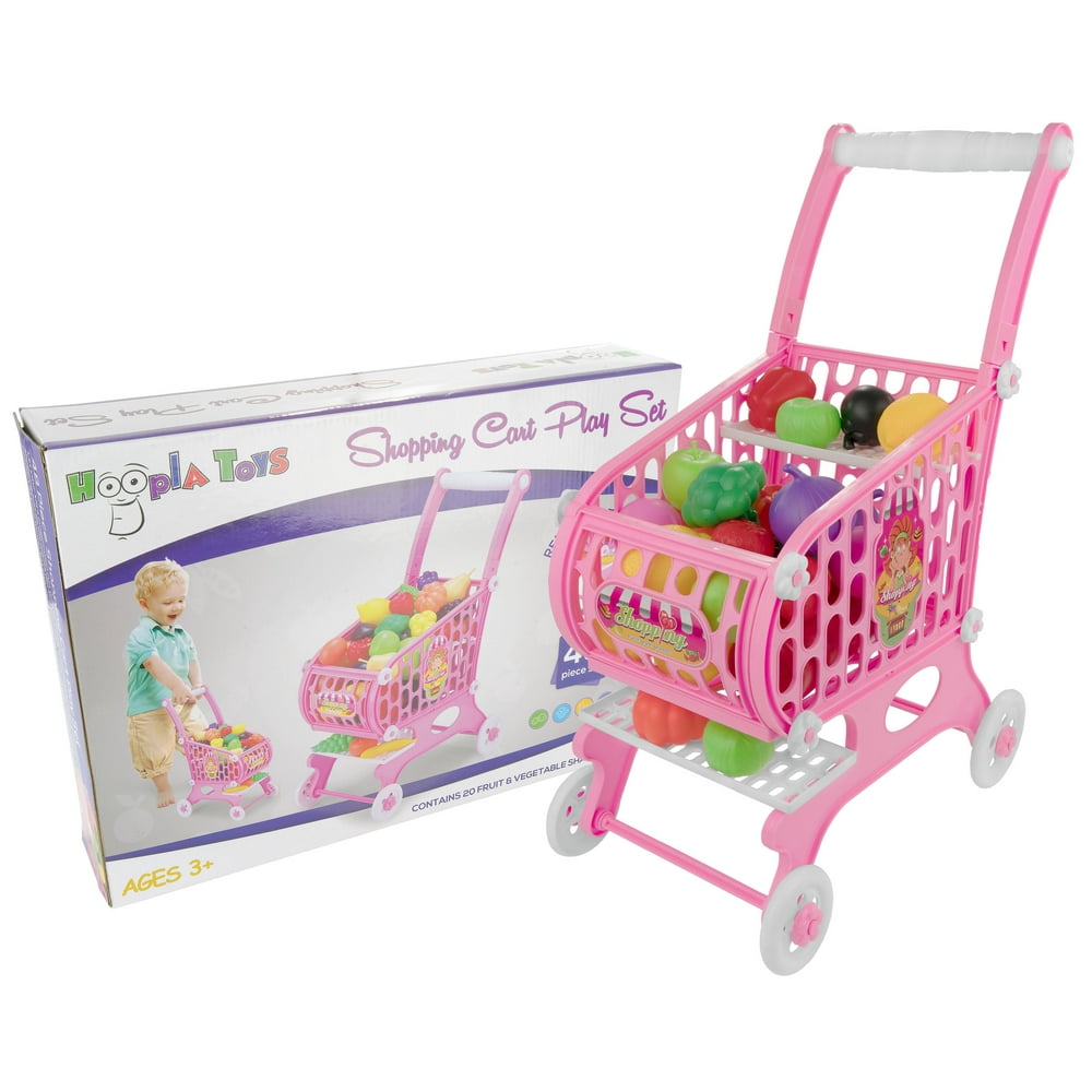 Kids Toy Shopping Cart, 48 Piece Set