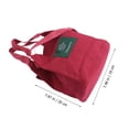 thumbnail image 2 of Women's Bag Letters Bucket Canvas Bag Trendy Single Shoulder Slung Portable Mobile Phone Bag (Red), 2 of 7