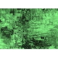 thumbnail image 1 of Ahgly Company Indoor Rectangle Oriental Emerald Green Industrial Area Rugs, 8' x 10', 1 of 4