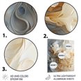 thumbnail image 3 of Designart "White and gold champagne flow V In Beige and White"Champagne Metal Wall Art Beige Traditional Office Room Wall Art, 3 of 6