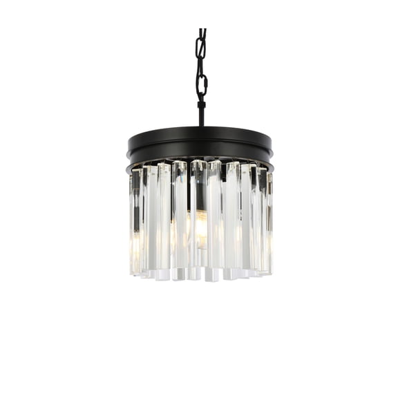 Elegant Lighting Sydney 12" 3 Light Royal Crystal Chandelier