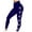 Blue, variant on yievot Leggings for Women Tummy Control Workout Yoga Fitness Pants Print Soft Stretch Sports Leggings