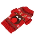 thumbnail image 1 of Suéteres De Nieve Para Perros, Patrón De Alce Navideño Grueso, Fibra Acrílica Adecuada Para Perros Pequeños Y Medianos, 1 of 7