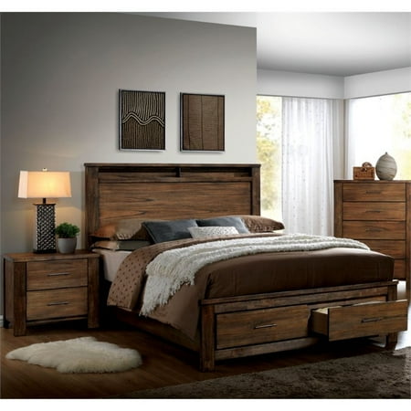 Furniture of America Nangetti Rustic 2 Piece Queen Bedroom Set in (Best Queen Bedroom Sets)