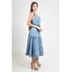 thumbnail image 2 of Vestido denim con cinto Roman Fashion /Juvenil, 41548 (Azul Light) azul CH, 2 of 5