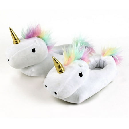 3D Unicorn Slippers Plush Soft Warm Winter Shoes Fluffy Unisex Cartoon Cute