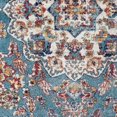 thumbnail image 4 of HomeRoots 531871 6 ft. Blue Medallion Power Loom Round Area Rug, 4 of 5