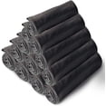 thumbnail image 3 of SOCKS'NBULK Bulk Soft Fleece Blankets 50 X 60, Cozy Warm Throw Blanket Sofa Travel Outdoor, Wholesale (50 X 60, 12 Pack Charcoal Gray), 3 of 4